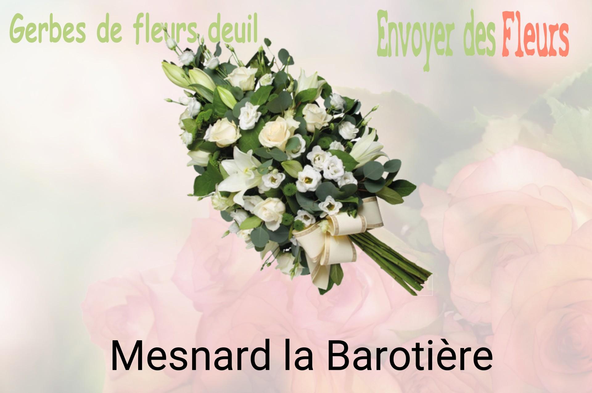 Gerbe de fleurs de deuil livrée à Mesnard-la-Barotière